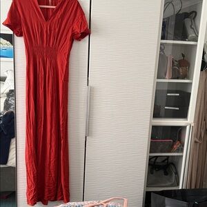 Scotch & Soda Vibrant Red Maxi Dress
